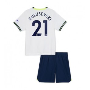 Tottenham Hotspur Dejan Kulusevski #21 kläder Barn 2022-23 Hemmatröja Kortärmad (+ korta byxor)